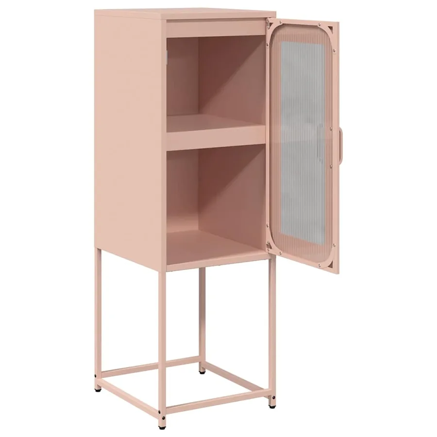 Buffet rose 36x39x107 cm acier laminé à froid - 7