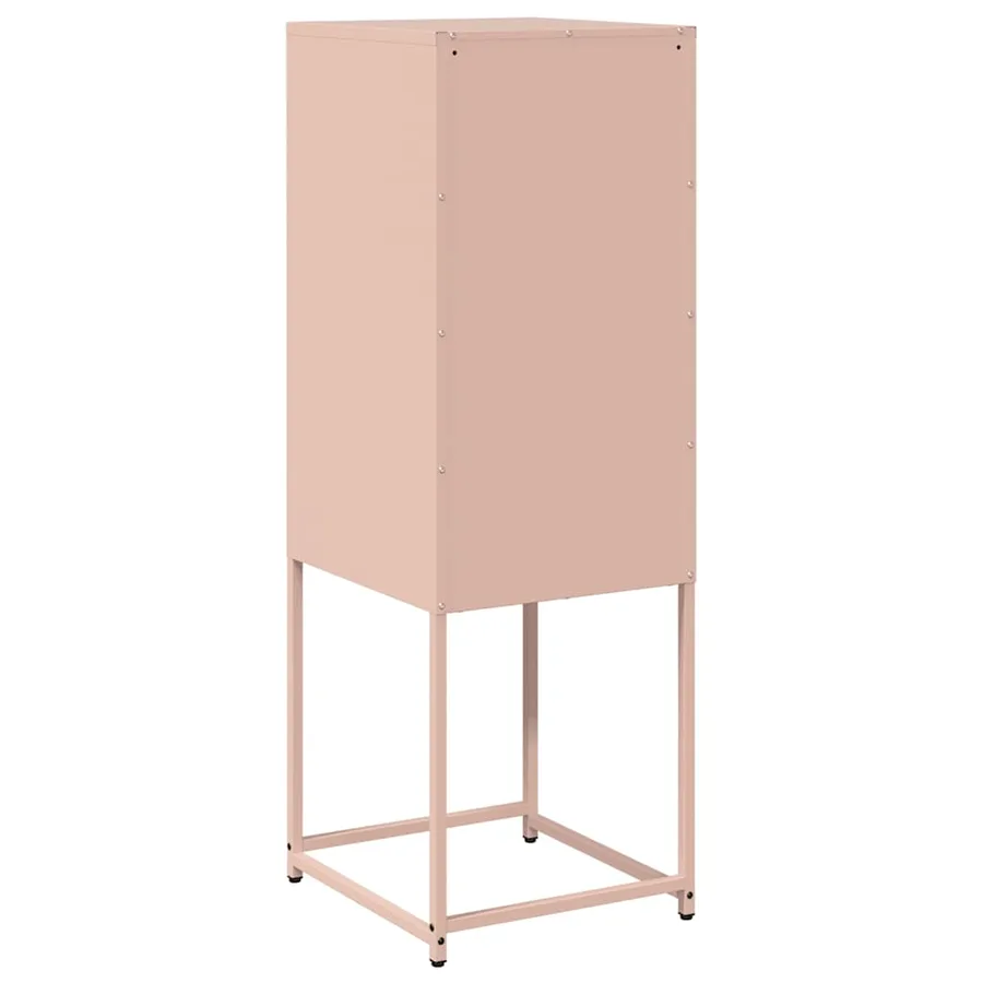 Buffet rose 36x39x107 cm acier laminé à froid - 8
