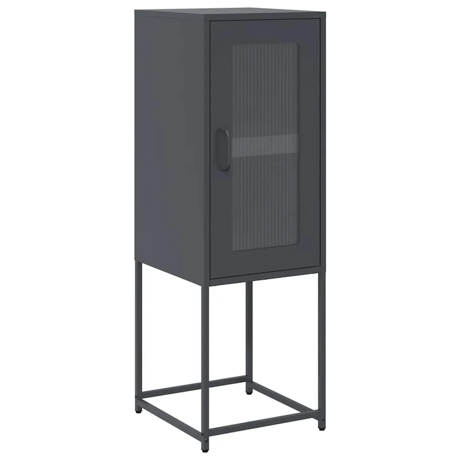 Buffet anthracite 36x39x107 cm acier laminé à froid - 2