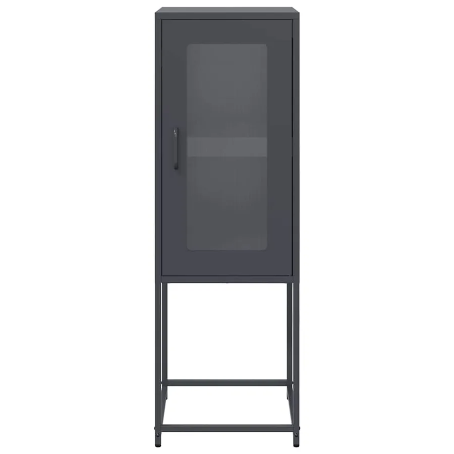 Buffet anthracite 36x39x107 cm acier laminé à froid - 5