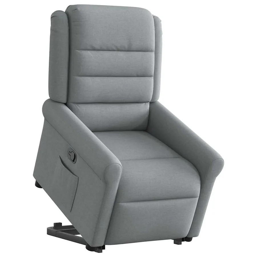 Fauteuil inclinable Gris clair Tissu - 2
