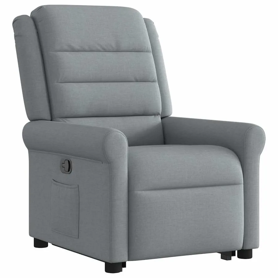 Fauteuil inclinable Gris clair Tissu - 4