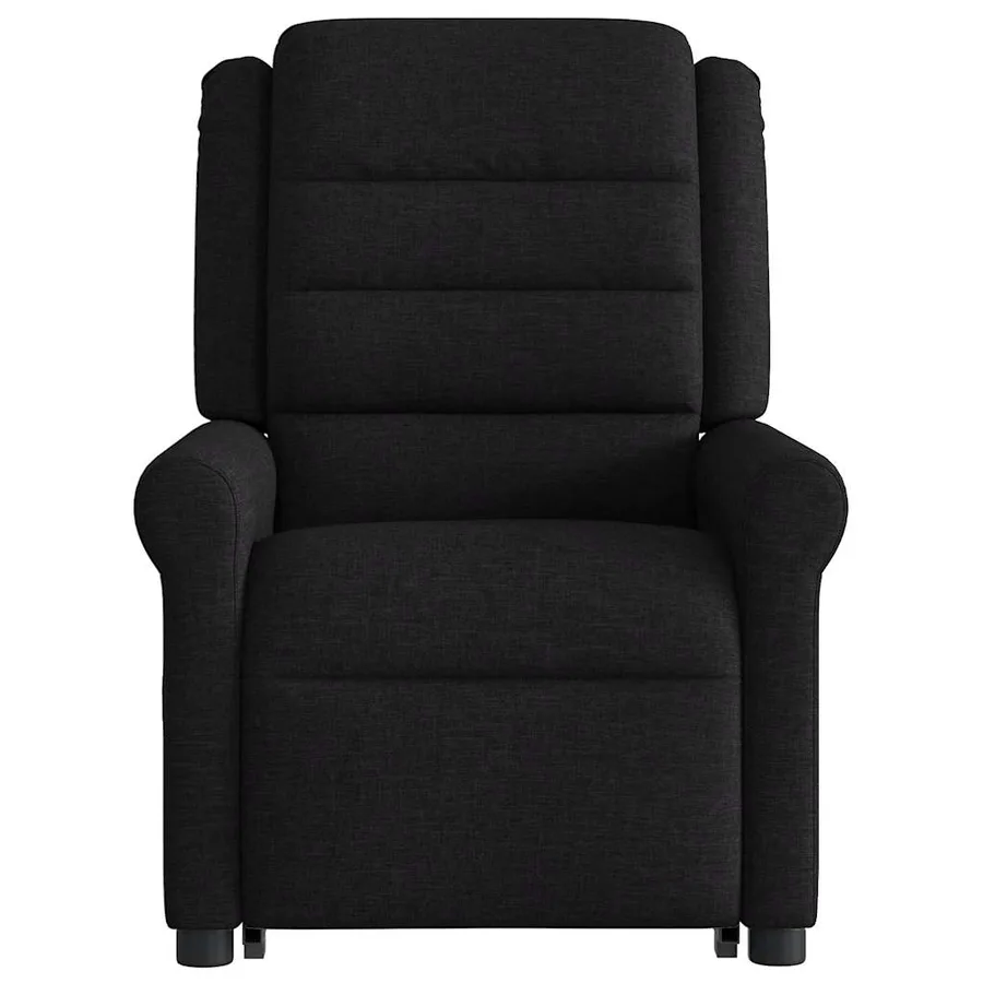 Fauteuil inclinable noir tissu - 5