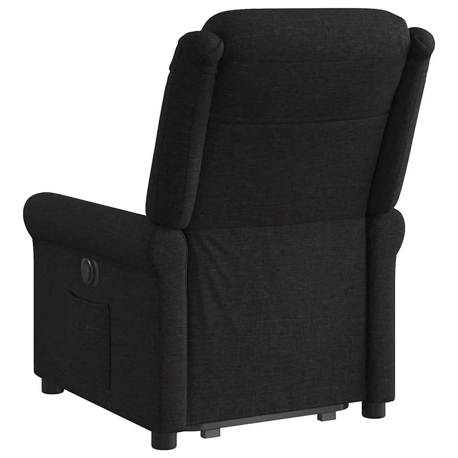 Fauteuil inclinable noir tissu - 7