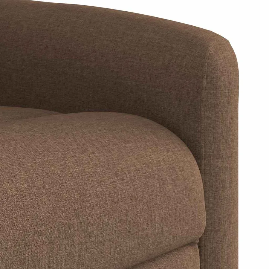 Fauteuil de massage inclinable Marron Tissu - 11