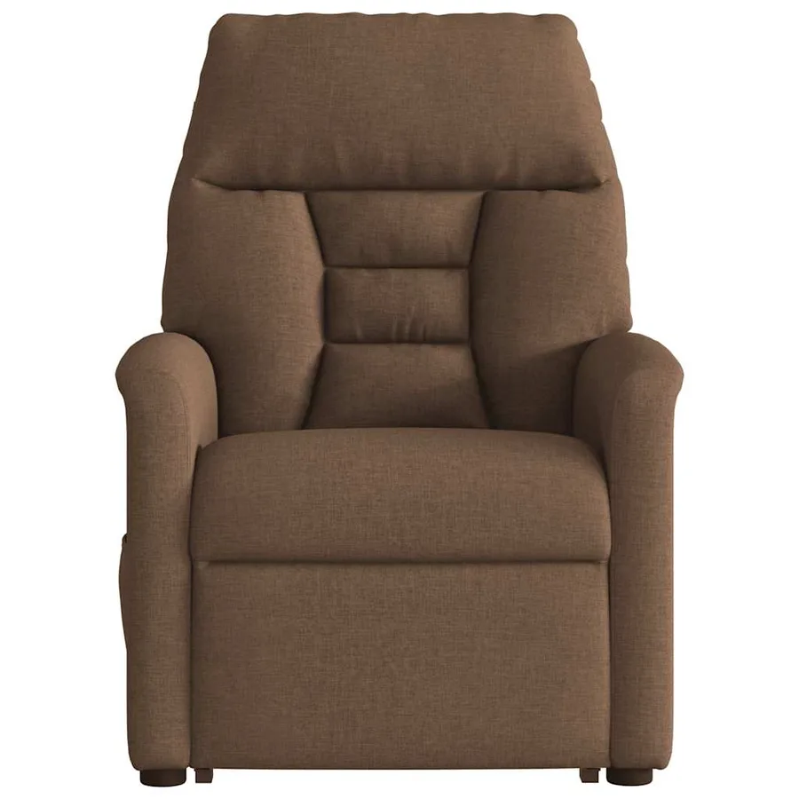 Fauteuil de massage inclinable Marron Tissu - 5