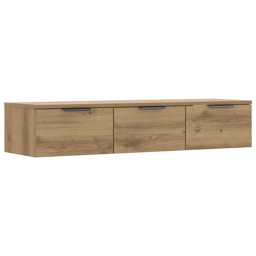 Armoire murale chêne artisanal 102x30x20 cm bois d'ingénierie - 2