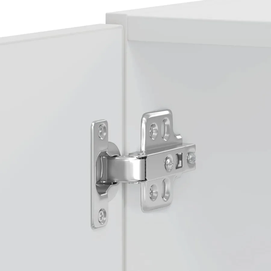 Armoires de four 2 pièces "Kalmar" Bois d'ingénierie blanc brillant - 10