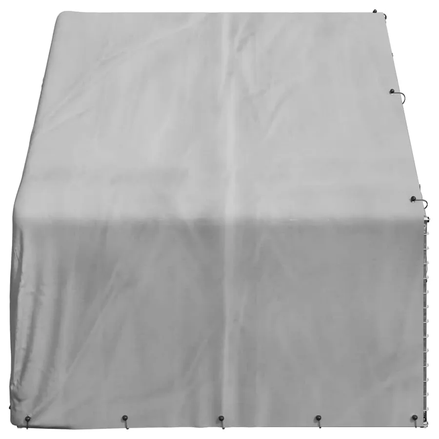 Niche d'extérieur pour chien avec couvercle, 3 x 2 x 1,9 m, acier galvanisé - 4