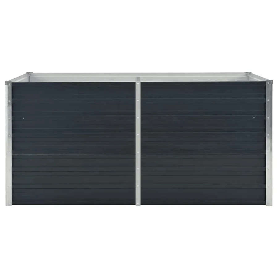 Jardinière surélevée Anthracite 160x80x77 cm Acier galvanisé - 4