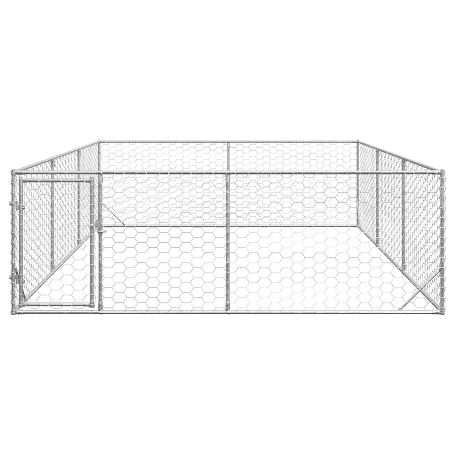 Niche d'extérieur pour chien avec porte, 3 x 4 x 1 m, acier galvanisé - 3