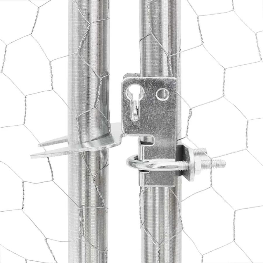 Niche d'extérieur pour chien avec porte, 3 x 4 x 1 m, acier galvanisé - 7