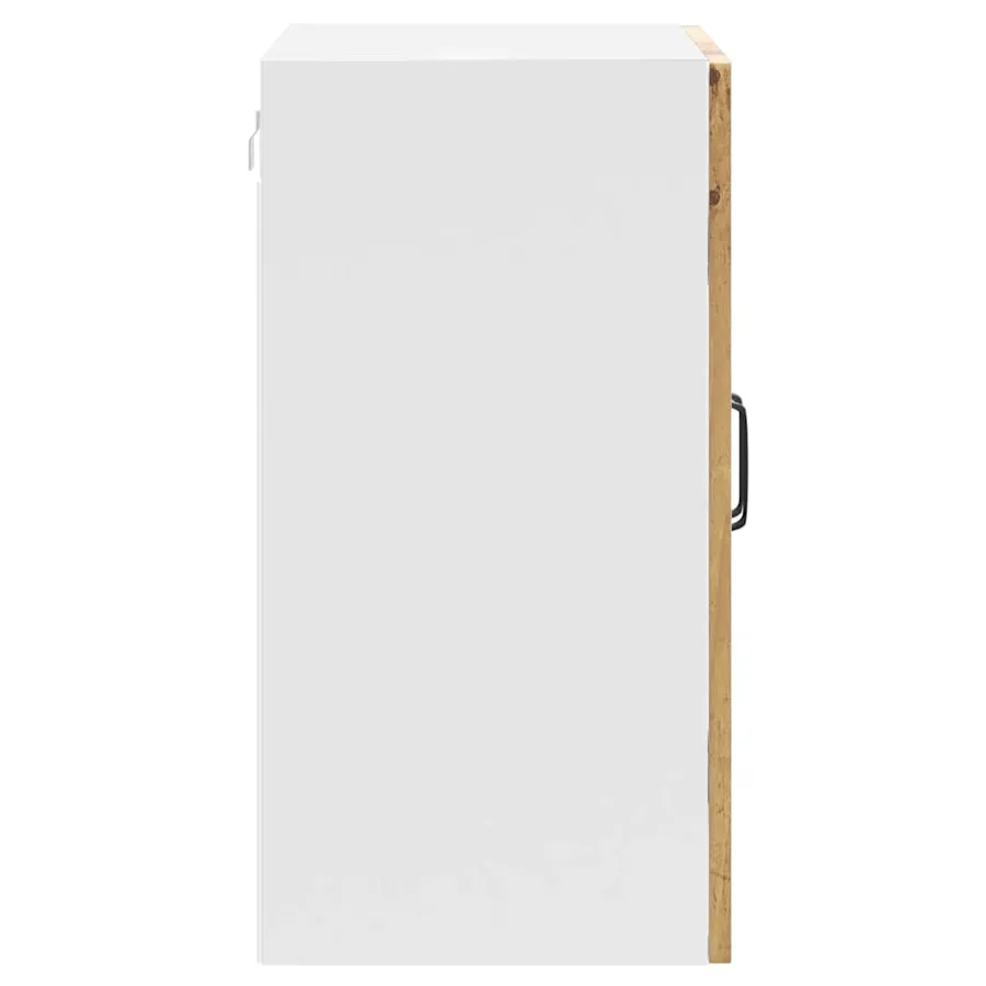 Armoire murale de cuisine avec porte vitrée "Kalmar" Chêne artisanal Bois d'ingénierie - 8
