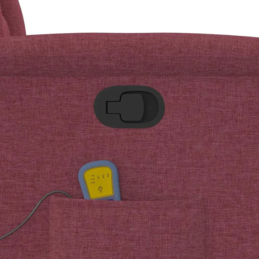 Fauteuil de massage inclinable Rouge bordeaux Tissu - 10