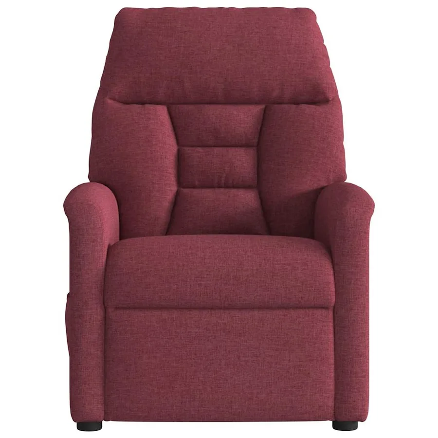 Fauteuil de massage inclinable électrique Rouge bordeaux Tissu - 4