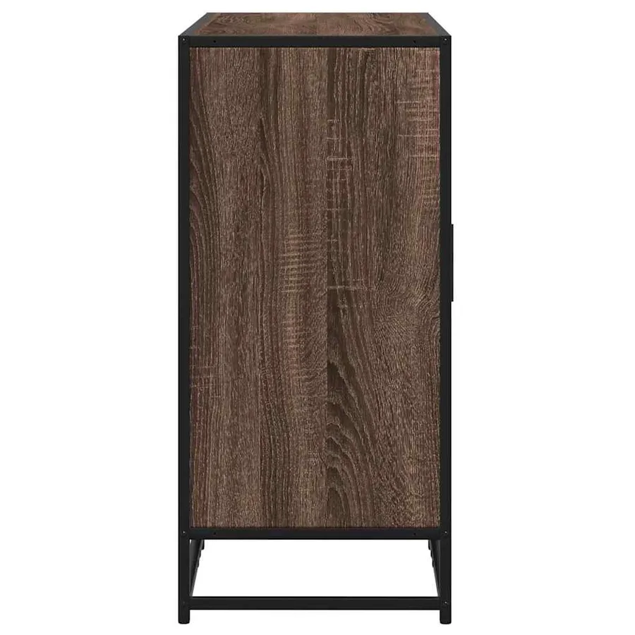 Buffet chêne marron 92x35x76 cm Bois d'ingénierie - 5