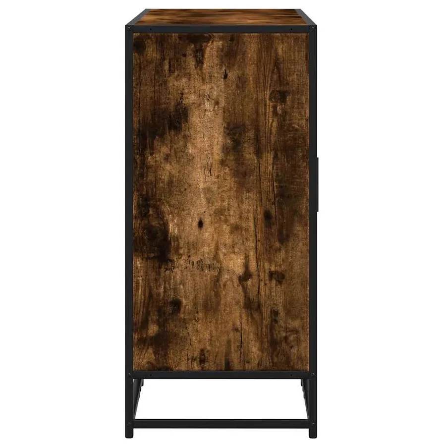 Buffet chêne fumé 92x35x76 cm bois d'ingénierie - 5