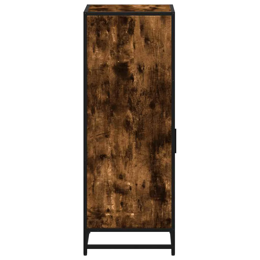Armoire de bain chêne fumé 35x37,5x100cm bois d'ingénierie - 7