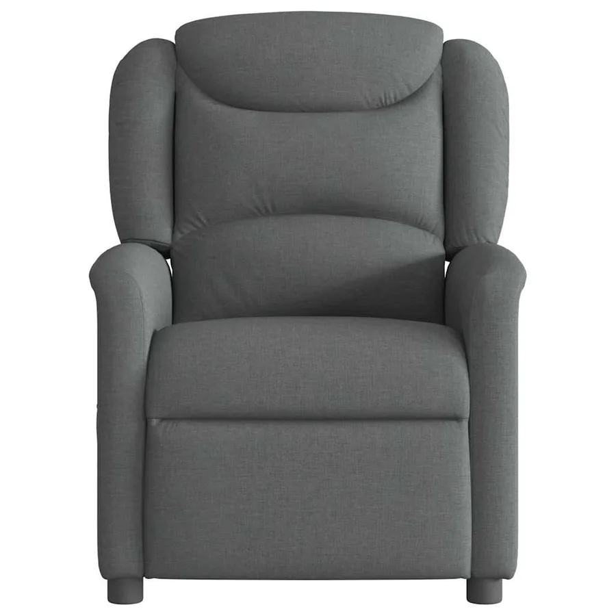 Fauteuil inclinable Gris foncé Tissu - 3