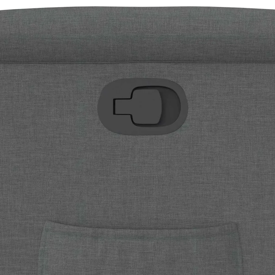 Fauteuil inclinable Gris foncé Tissu - 9