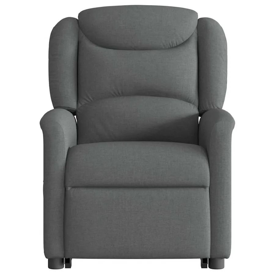 Fauteuil inclinable Gris foncé Tissu - 5