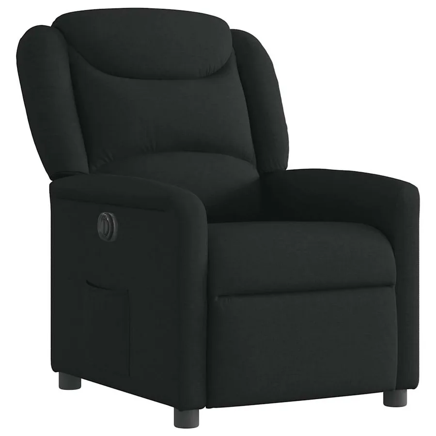 Fauteuil inclinable électrique Noir Tissu - 4