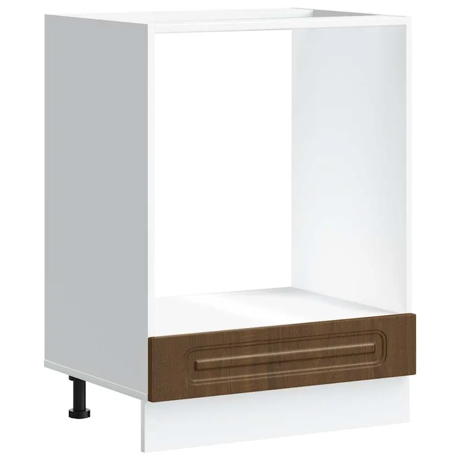 Armoire à four Kalmar chêne marron bois d'ingénierie - 2