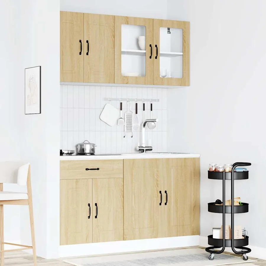 Ensemble d'armoires de cuisine 4 pcs Kalmar bois d'ingénierie - 3