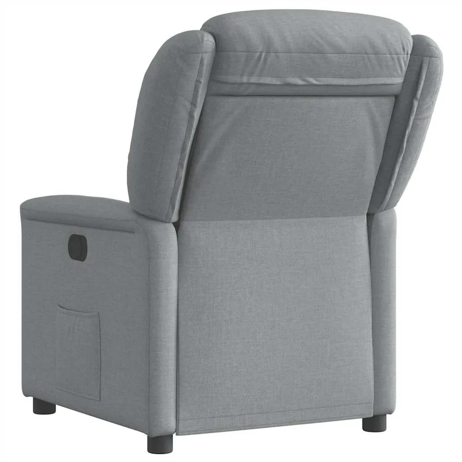Fauteuil inclinable électrique Gris clair Tissu - 7