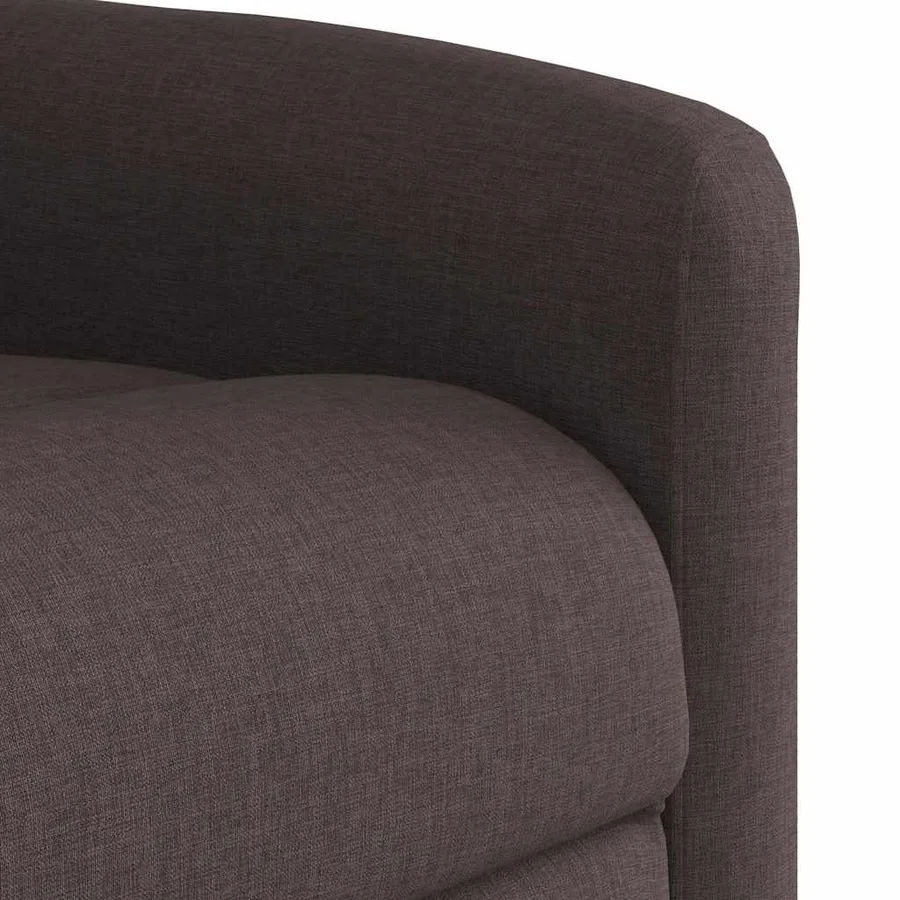 Fauteuil de massage inclinable électrique Marron foncé Tissu - 10