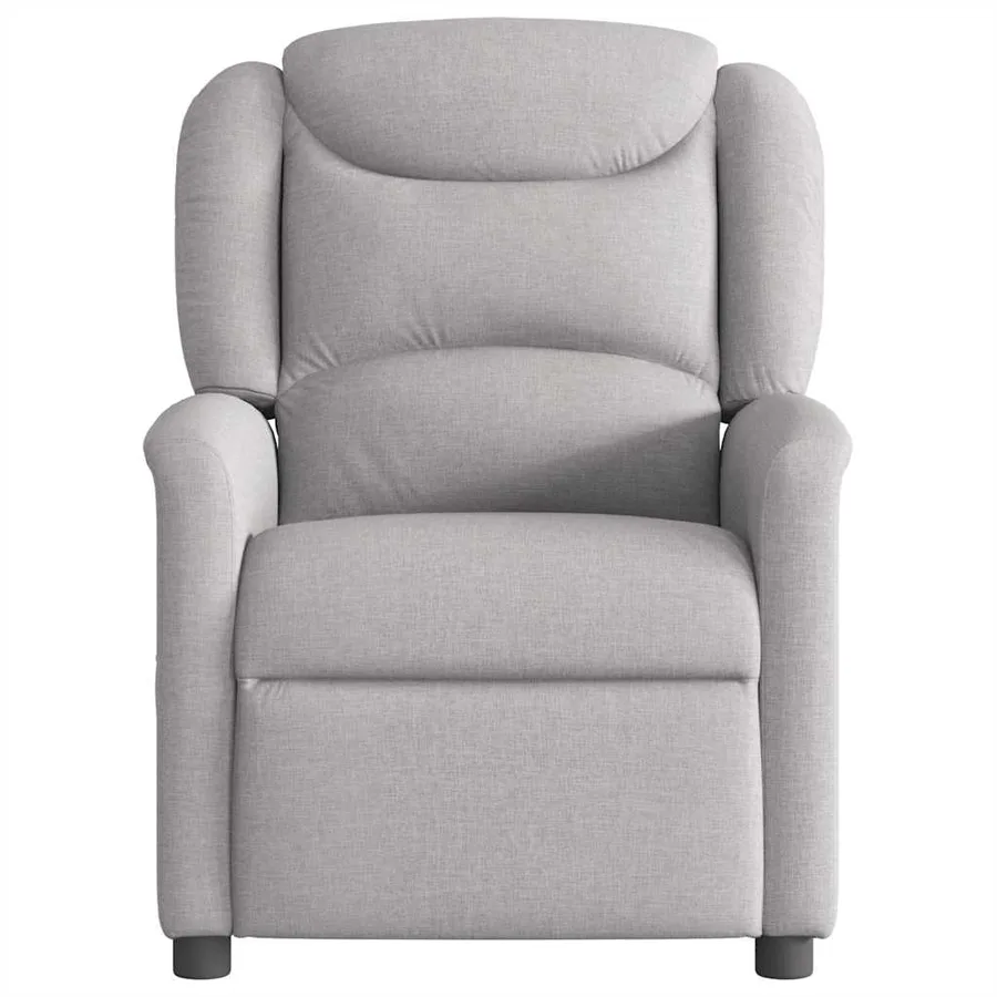 Fauteuil inclinable gris nuage tissu - 3
