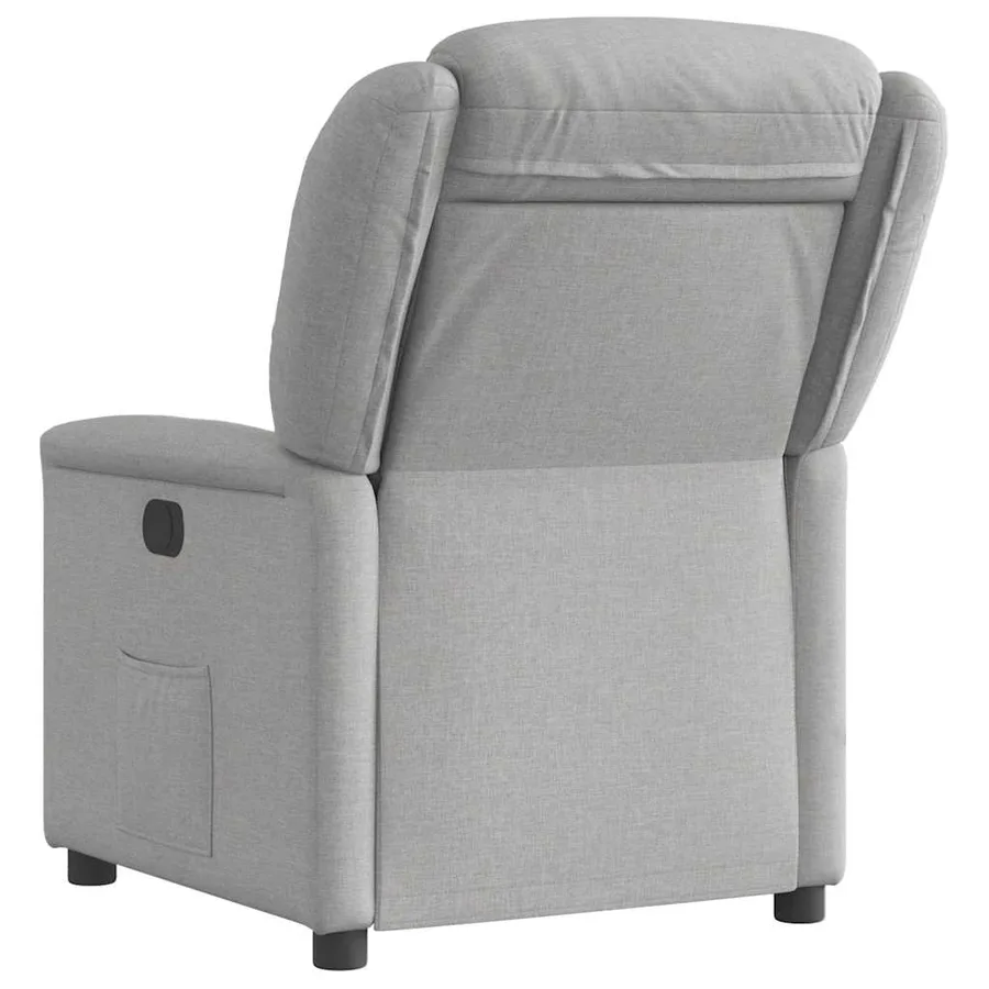 Fauteuil inclinable gris nuage tissu - 5