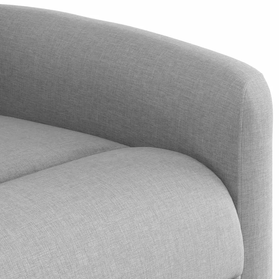 Fauteuil inclinable gris nuage tissu - 7