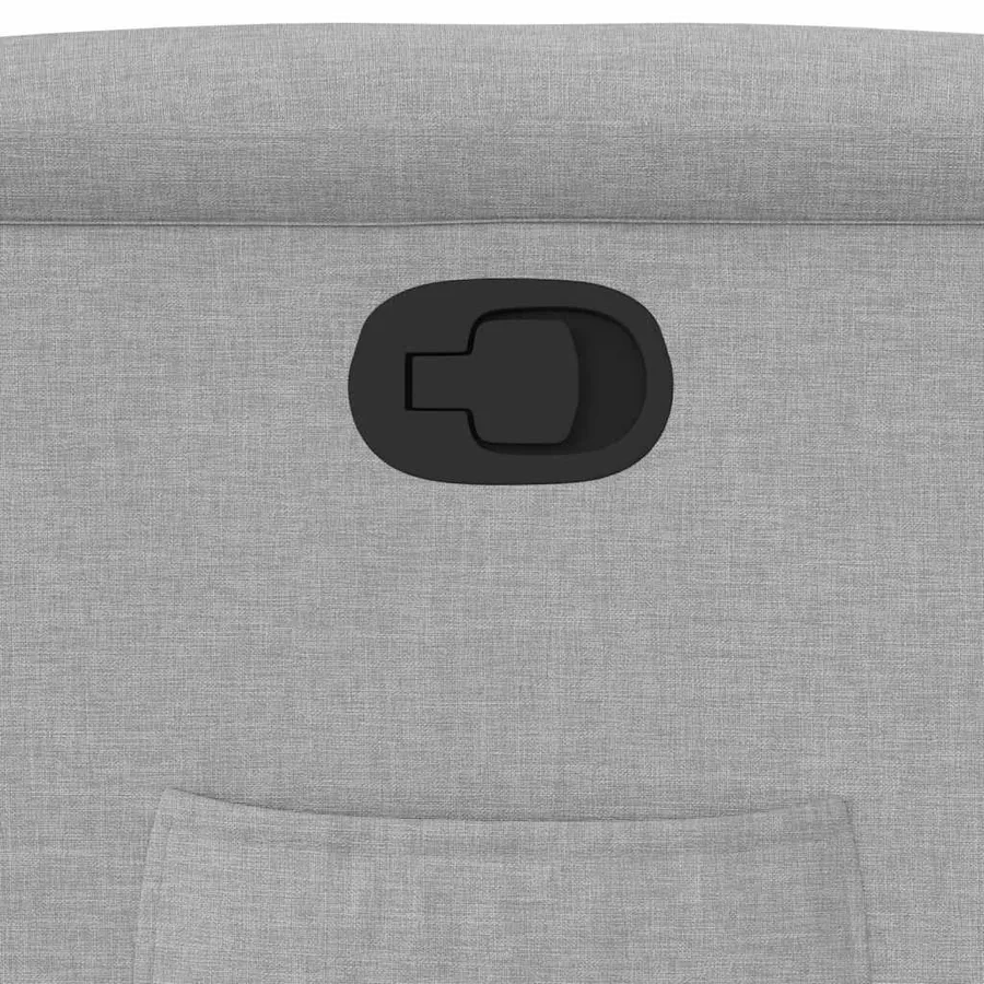 Fauteuil inclinable gris nuage tissu - 9