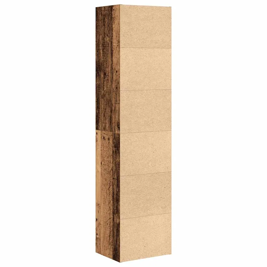Bibliothèque vieux bois 31x24x127 cm bois d'ingénierie - 6