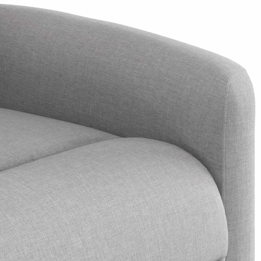 Fauteuil inclinable électrique gris nuage tissu - 11