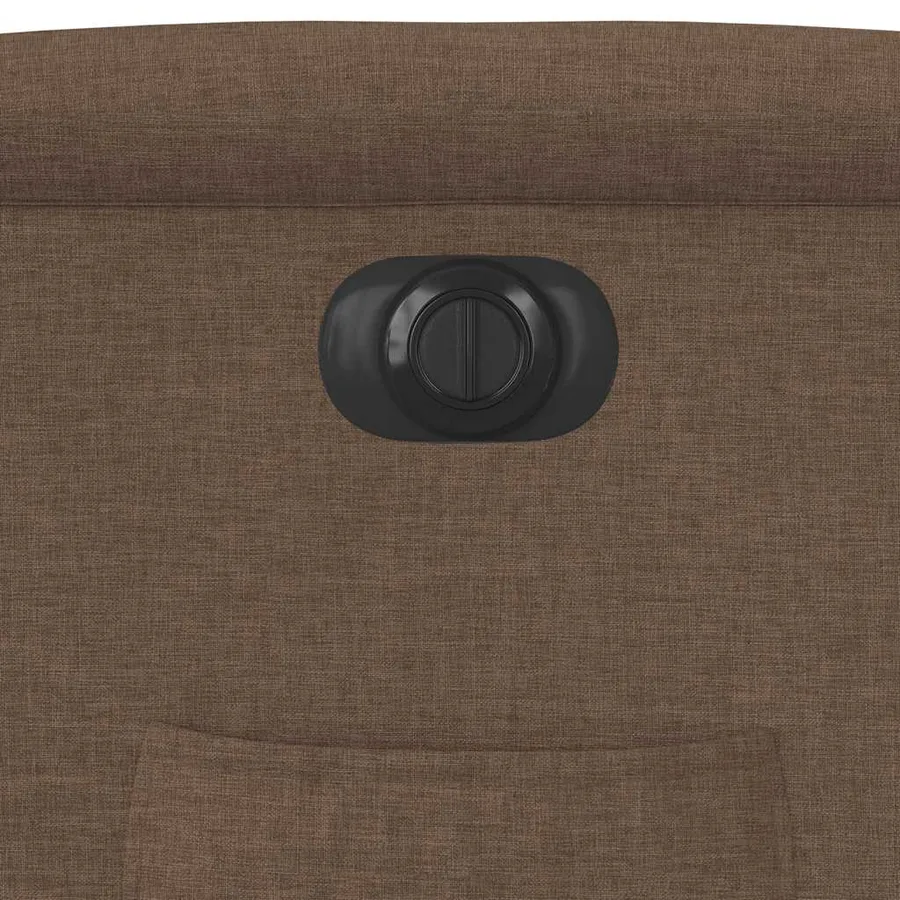 Fauteuil inclinable électrique marron tissu - 13