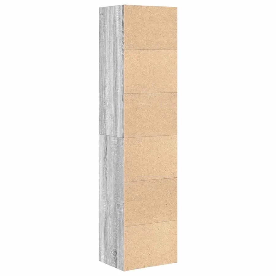 Bibliothèque sonoma gris 31x24x127 cm bois d'ingénierie - 6