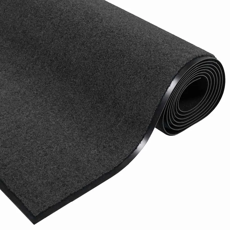 Tapis d'entrée Anthracite et noir 60 x 180 cm 100% Polyamide - 5