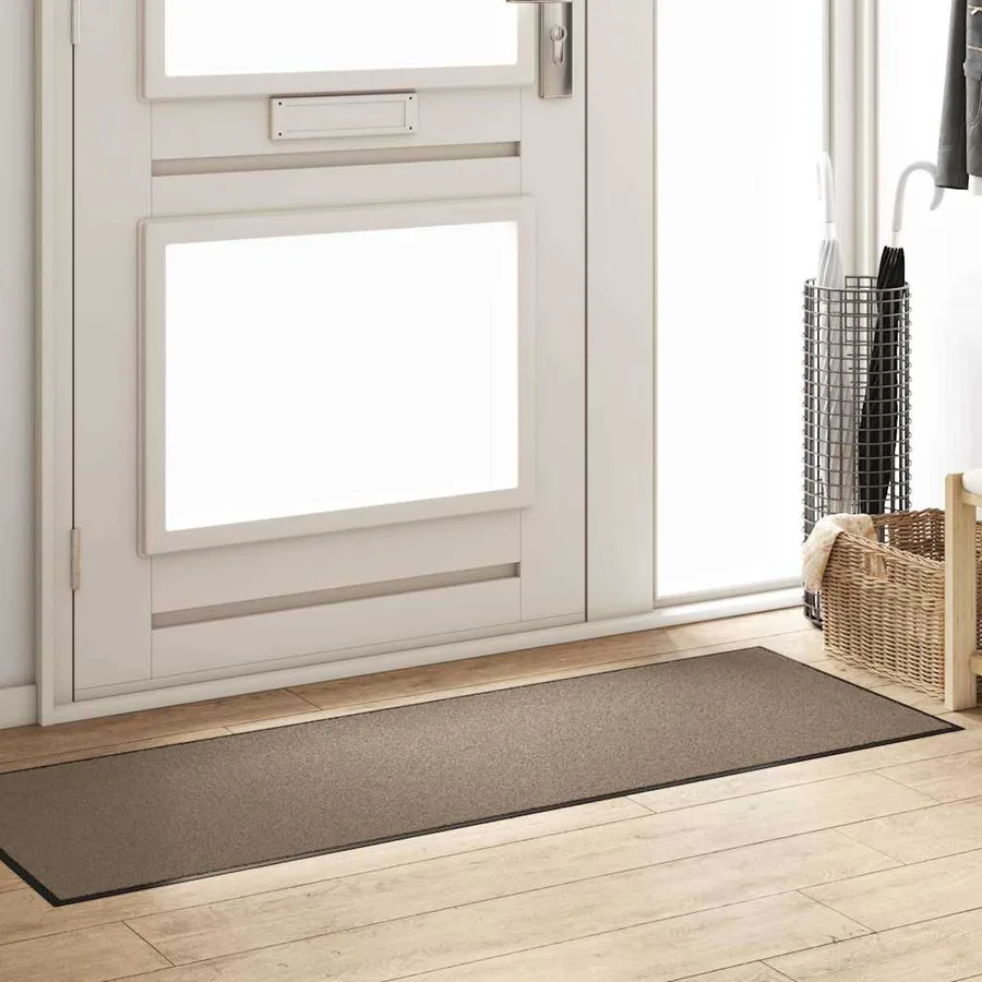 Tapis d'entrée Beige et Noir 60 x 180 cm 100% Polyamide - 3