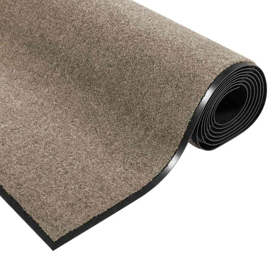 Tapis d'entrée Beige et Noir 60 x 180 cm 100% Polyamide - 5