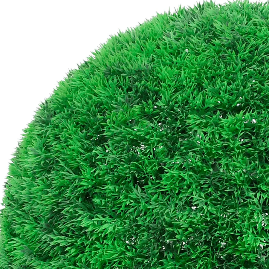 Boules de buis artificielles avec lumières LED 2 pcs vert 45 cm - 3