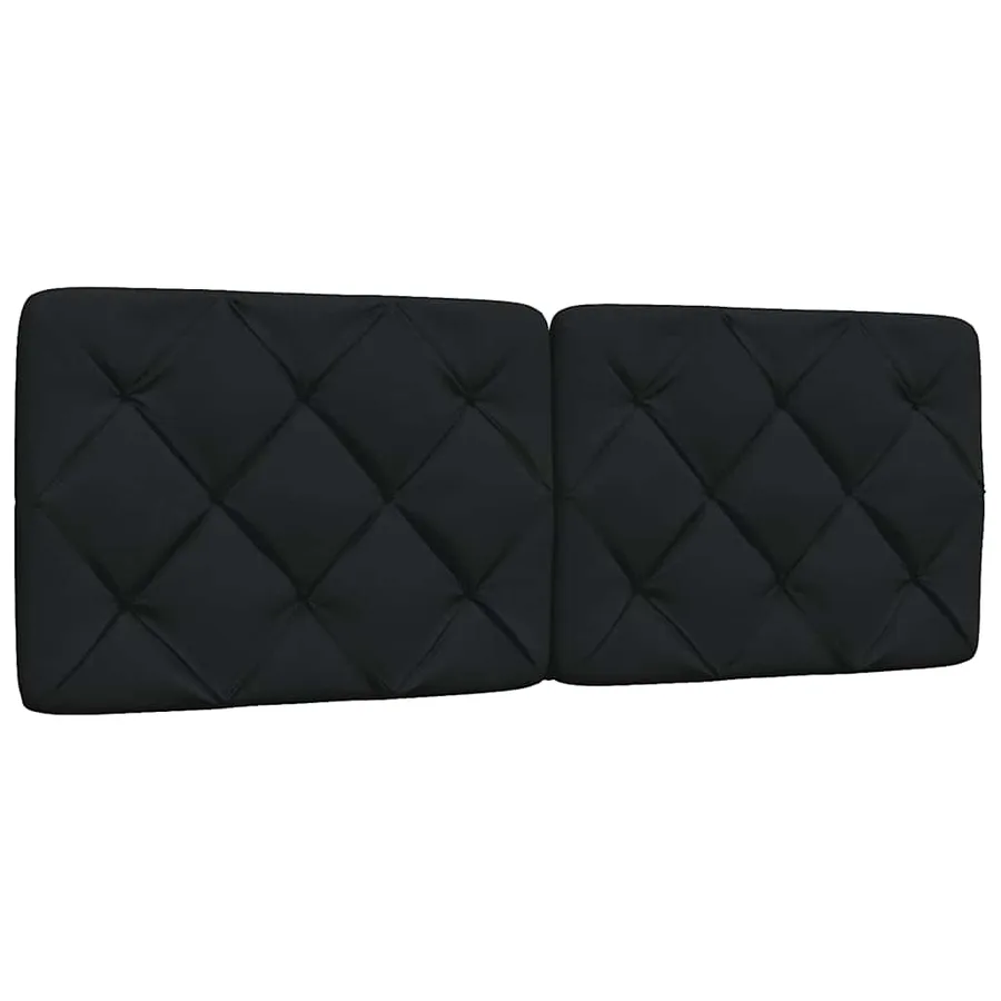 Lit avec matelas noir 120x200 cm tissu - 9