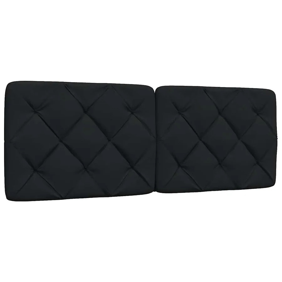 Cadre de lit sans matelas noir 120x200 cm tissu - 7