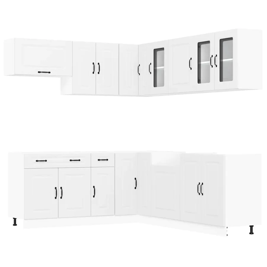 Ensemble d'armoires de cuisine 11 pcs Kalmar bois d'ingénierie - 2