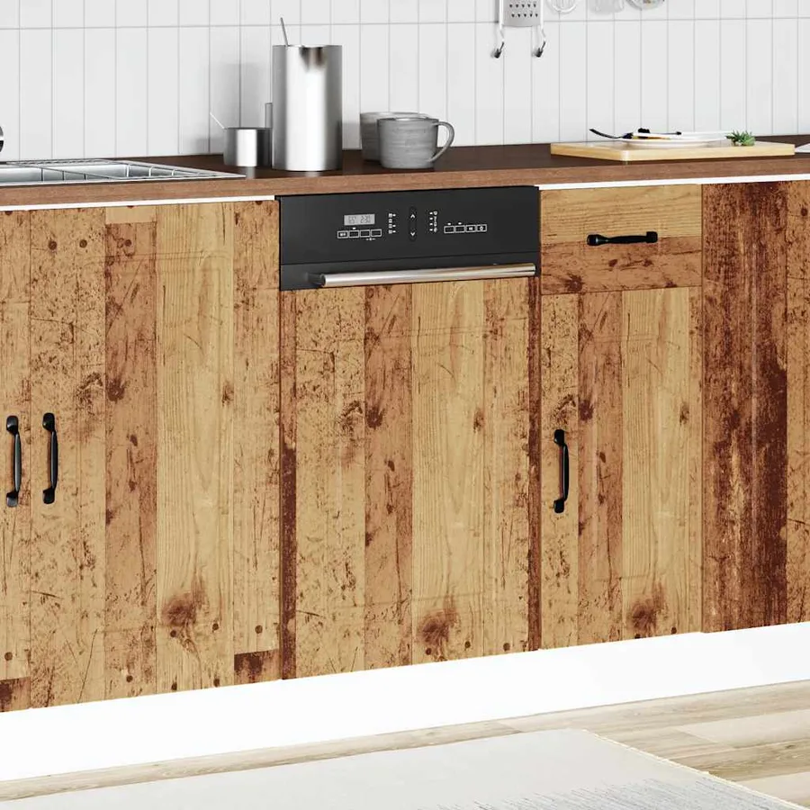 Panneau de lave-vaisselle Kalmar vieux bois 45x1,5x57 cm - 3
