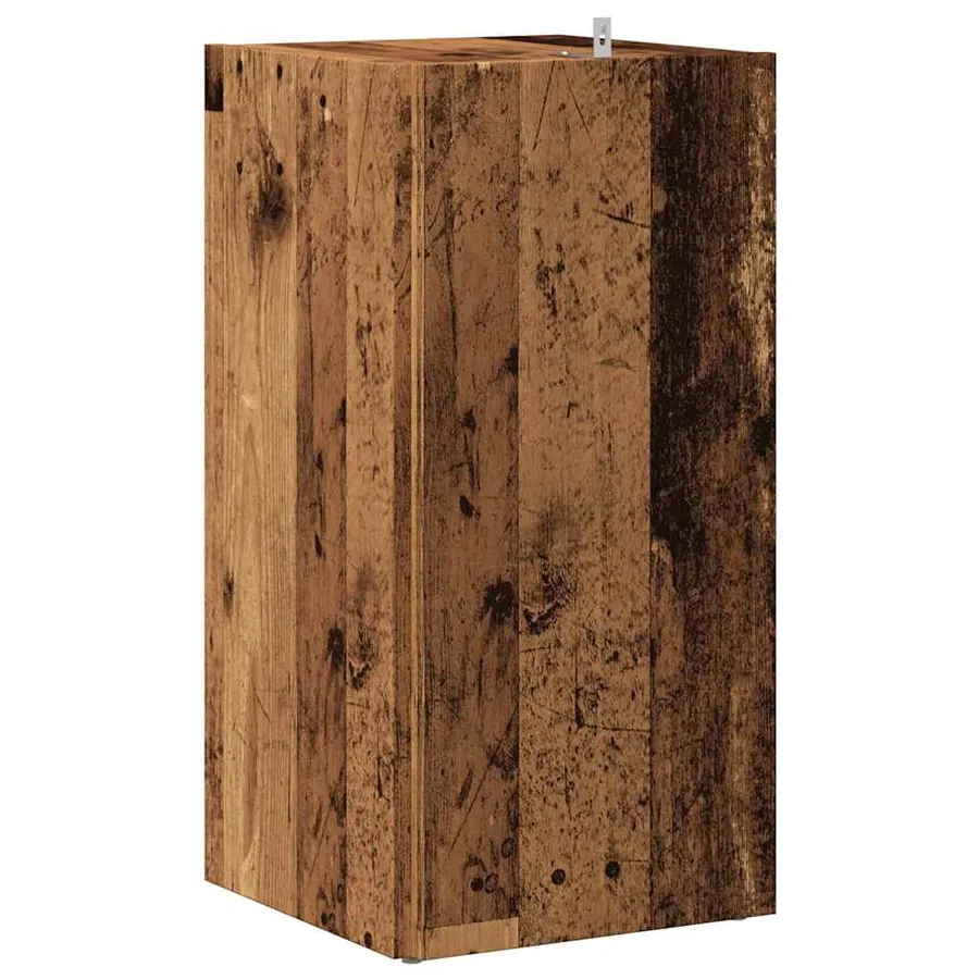 Armoire d'angle vieux bois 33x33x67 cm bois ingénierie - 5