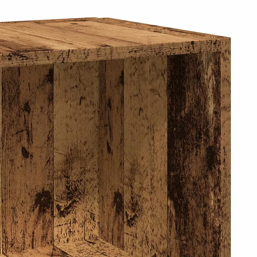 Armoire d'angle vieux bois 33x33x67 cm bois ingénierie - 7
