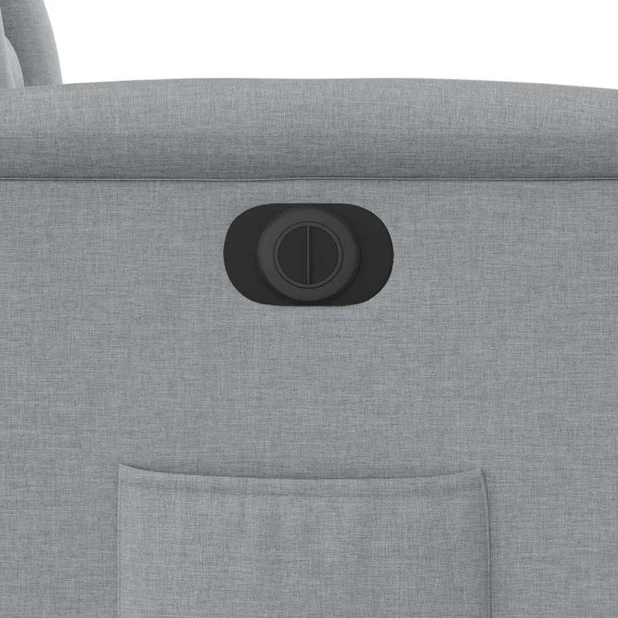 Fauteuil inclinable électrique Gris clair Tissu - 12