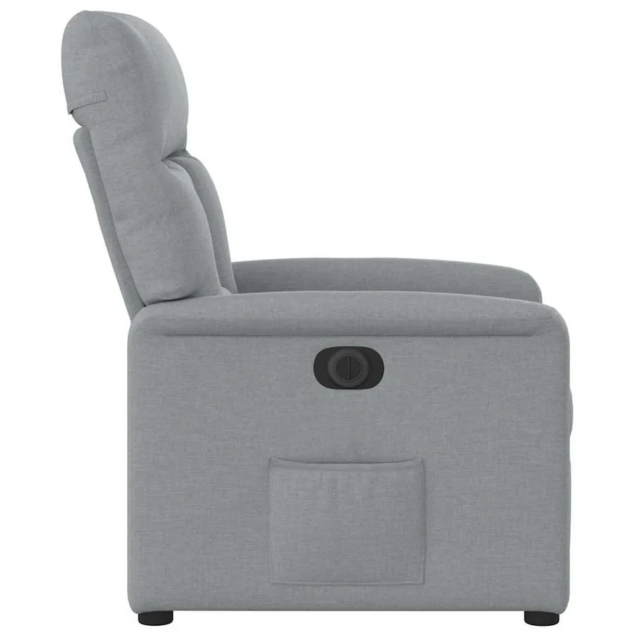 Fauteuil inclinable électrique Gris clair Tissu - 6